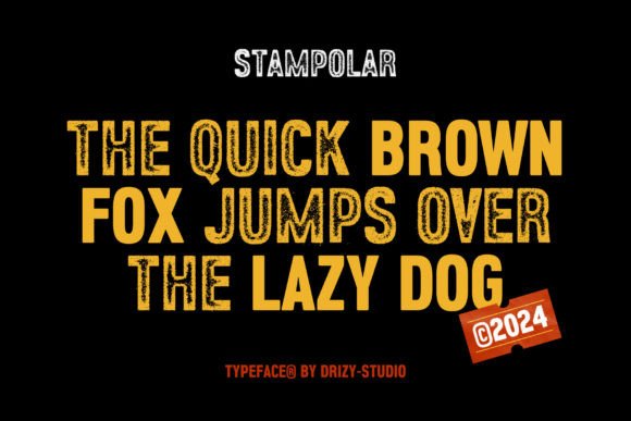 Stampolar Font preview 2