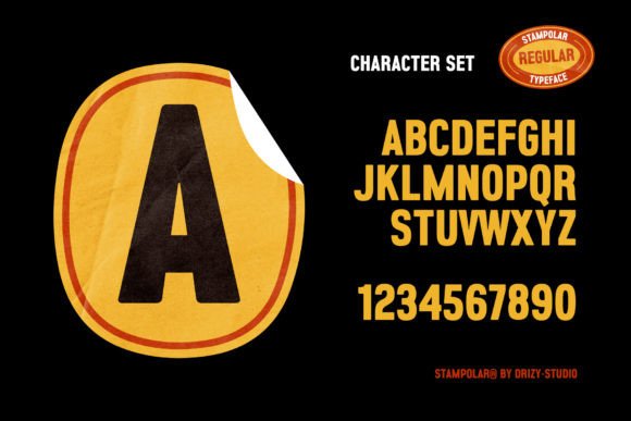 Stampolar Font preview 3
