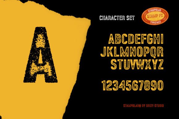 Stampolar Font preview 4