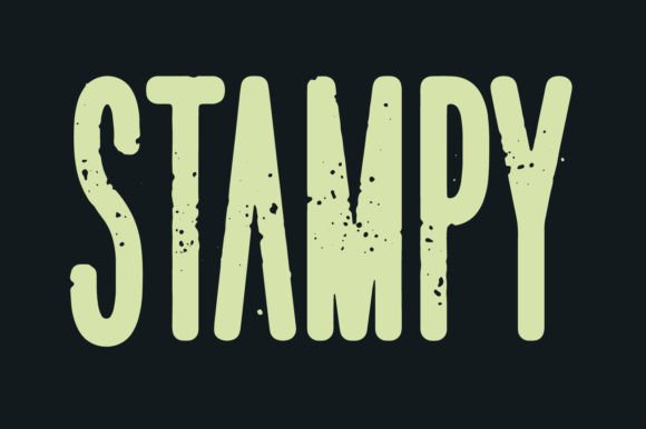 Stampy Font preview 2