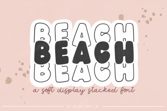 Beach Stacked Retro Soft Font