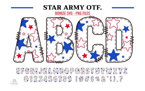 Star Army Font preview 2