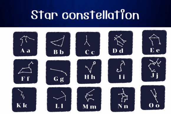 Star Constellation Font preview 2