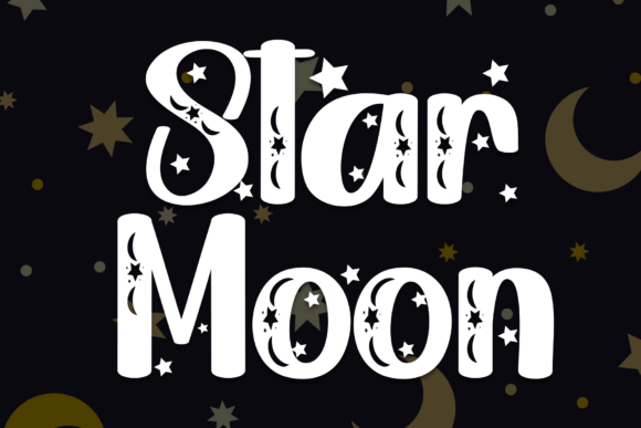 Star Moon Font Star Moon Font