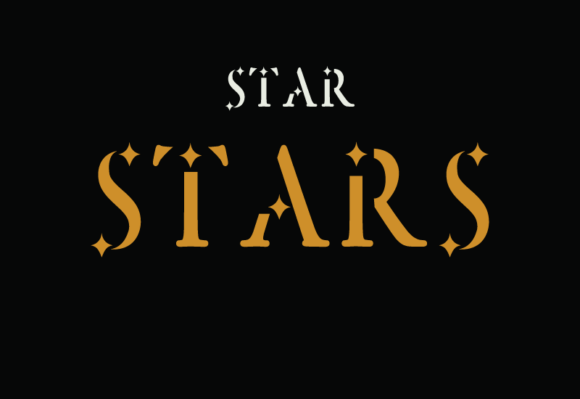 Star Stars Font preview 3