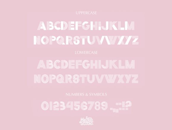 Stardust Font preview 3