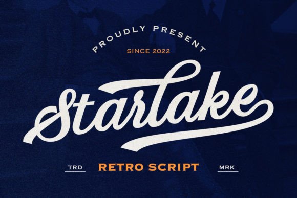 Starlake – Retro Script Font Starlake – Retro Script Font
