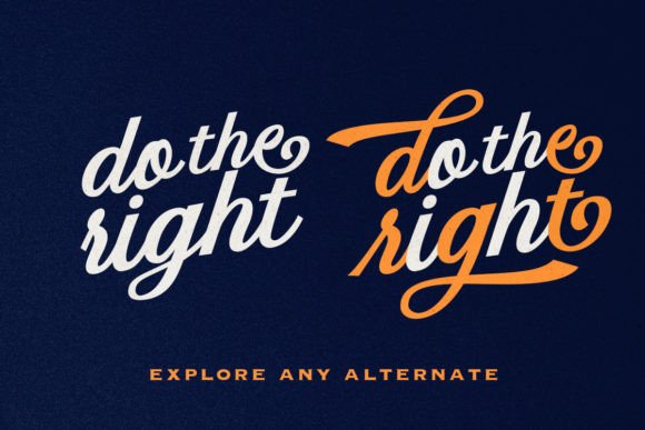 Starlake - Retro Script Font preview 3
