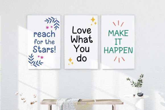 Starry Plans Font preview 4