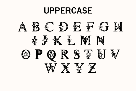 Starry Sky Font preview 2