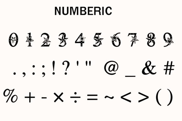 Starry Sky Font preview 4