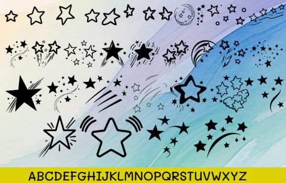 Stars Font preview 3