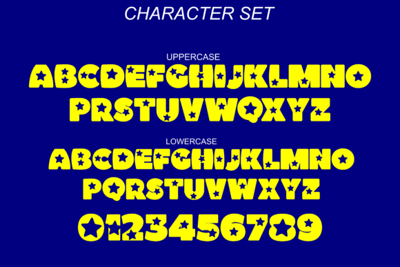 Stars Font preview 5