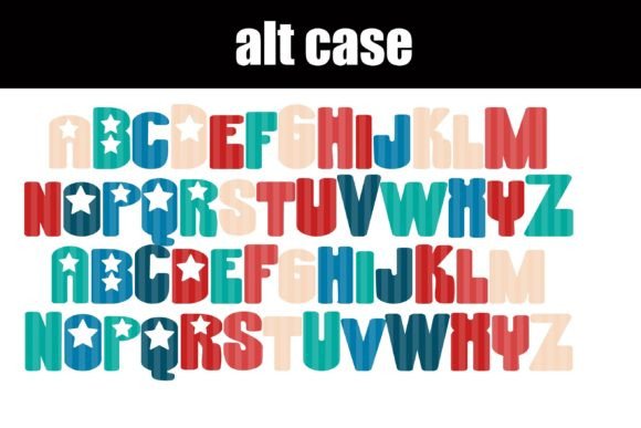 Stars and Stripers Font preview 3