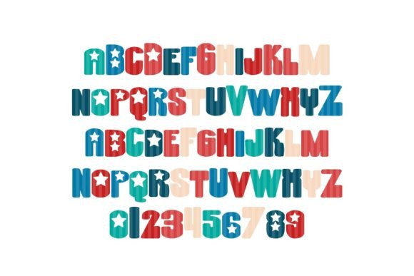 Stars and Stripers Font preview 4