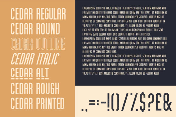 Cedar Ridge Font preview 3