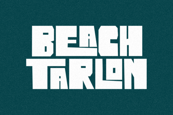 Beach Tarlon Font preview 3