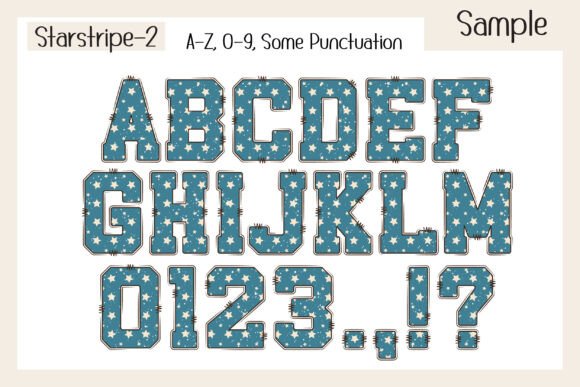 Starstripe Font preview 4