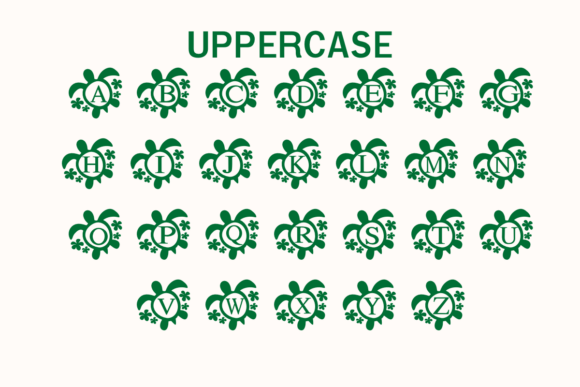 Beach Turtle Font preview 2