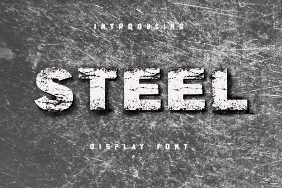 Steel Font preview 2