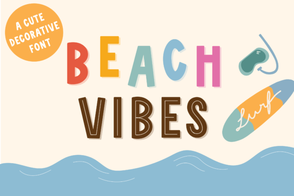 Beach Vibes Font preview 2