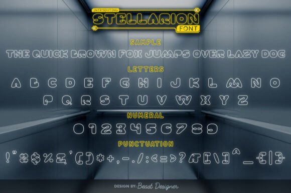 Stellarion Font preview 4