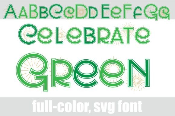 Celebrate Green Font