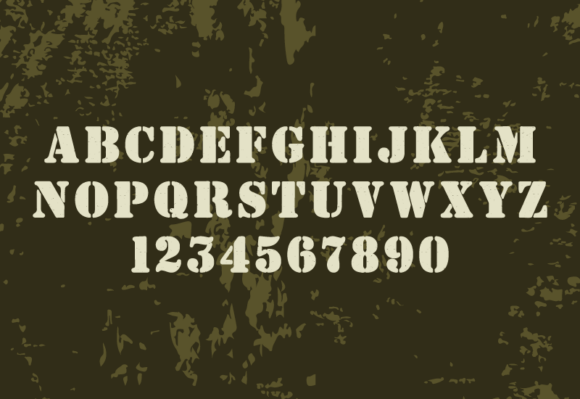 Stencil Army Font preview 4