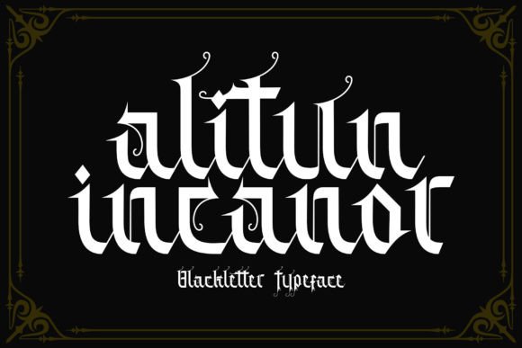 Alitun Incanor Font Alitun Incanor Font