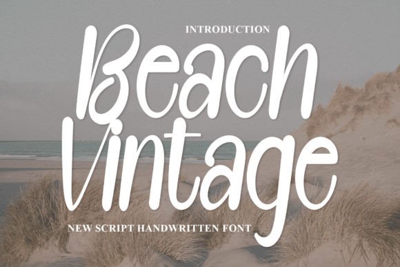 Beach Vintage Font Beach Vintage Font