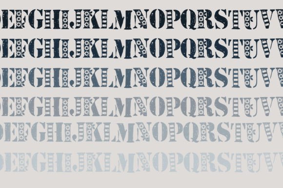 Stencil Spring Font preview 2