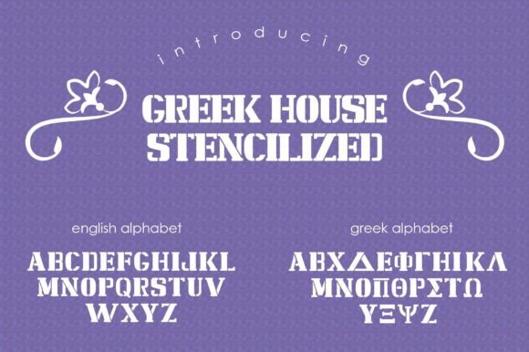 Stencilized Font preview 3