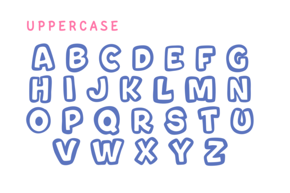 Sticker Cute Font preview 2