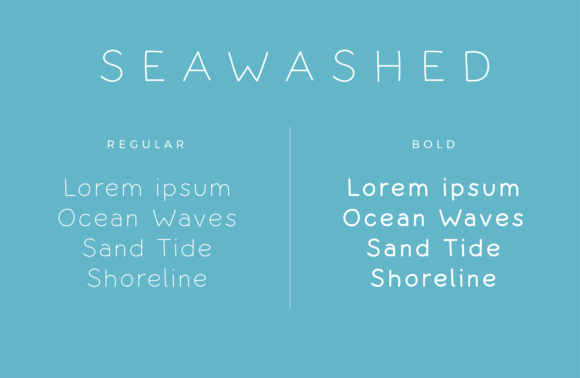 Beach Waves Duo Font preview 4