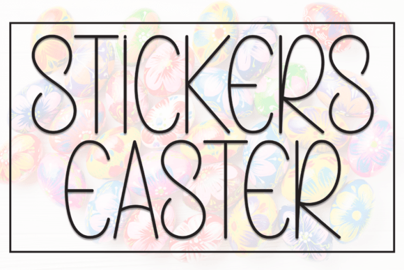 Stickers Easter Font