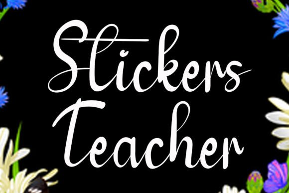 Stickers Teacher Font