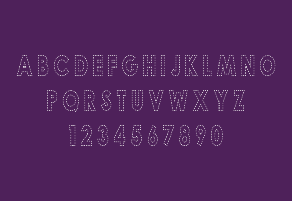 Stitch Font preview 6