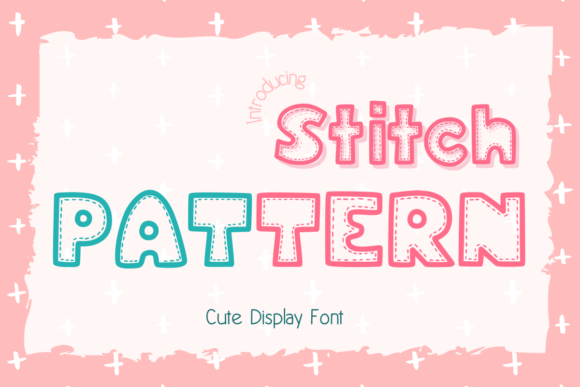 Stitch Pattern Font Stitch Pattern Font