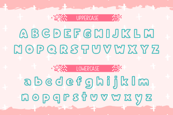Stitch Pattern Font preview 2