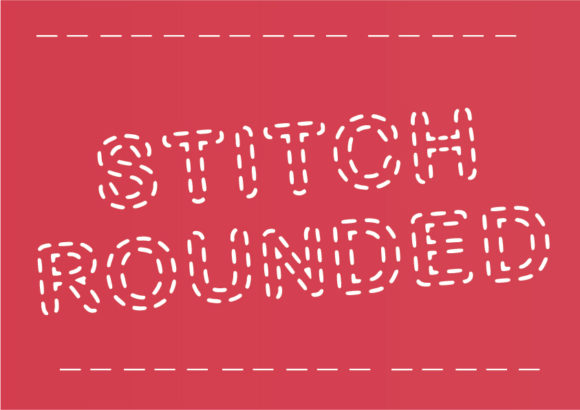 Stitch Rounded Font preview 3