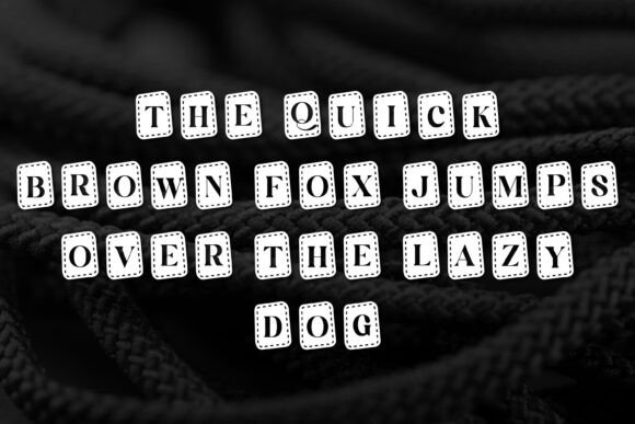 Stitch Style Font preview 2
