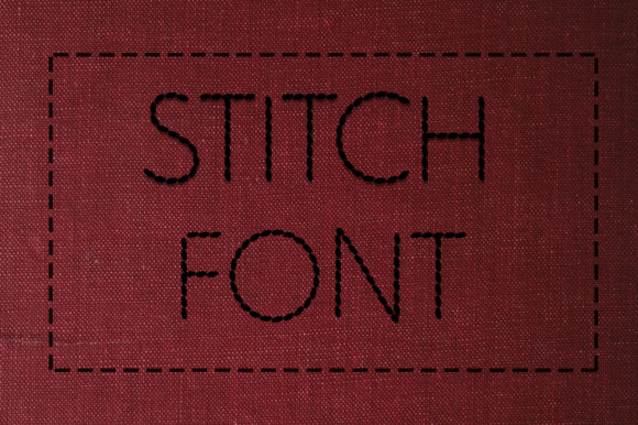 Stitched Line Font preview 4