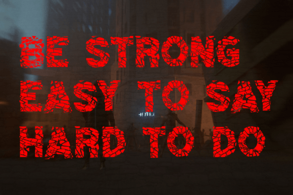 Stone Crack Font preview 2