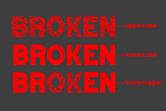 Stone Crack Font preview 4