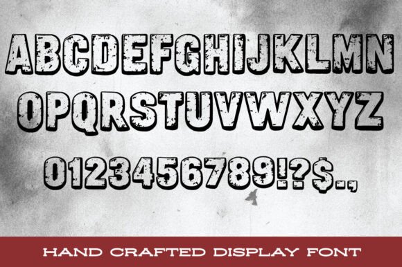 Stone Fired Font preview 4