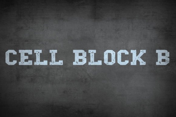 Cell Block B Font Cell Block B Font