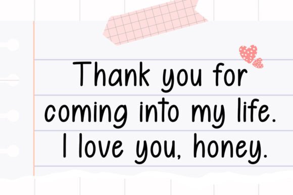Stories Notes Font preview 2