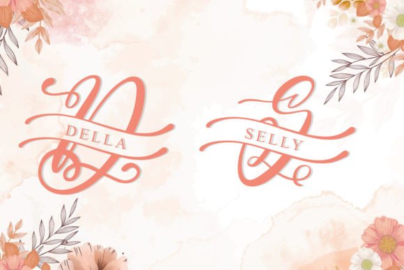 Cella Monogram Font preview 2