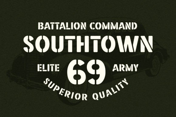 Straight Fighter Font preview 2