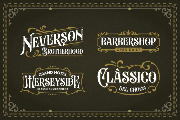 Beardsons Font preview 4